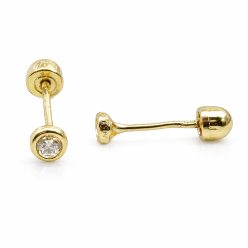 Bisel de 2mm en oro 10K de Joyería ROMA, mostrando el acabado brillante y detalle del bisel para joyería.
