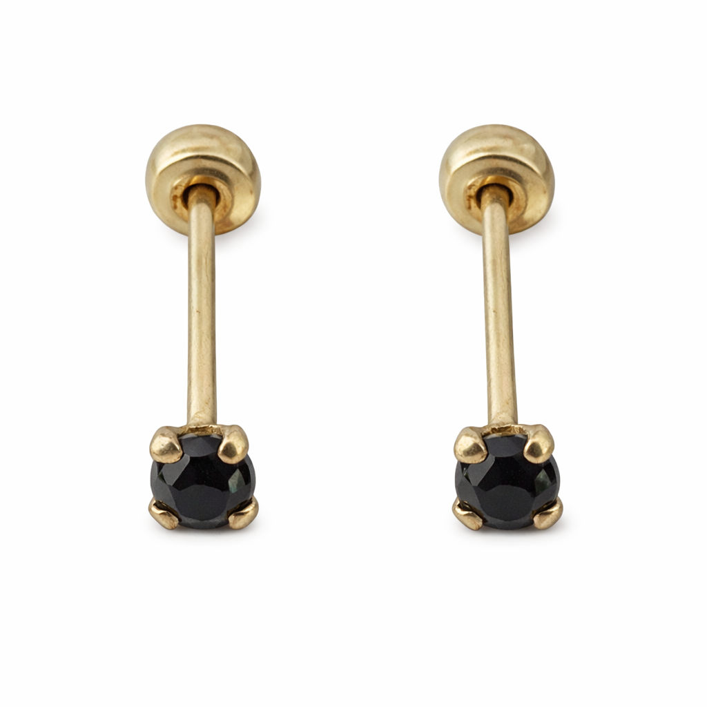 Cadena recta de 2 mm en oro de 10K de Joyería ROMA, mostrada en imagen.