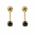 Cadena recta de 2 mm en oro de 10K de Joyería ROMA, mostrada en imagen.