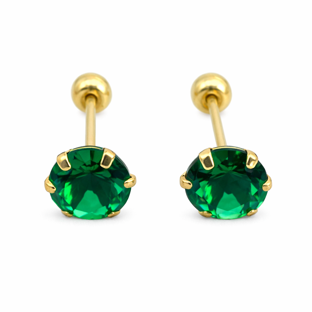 Cadena recta de oro 10K de 5mm de la joyería Roma, vista en la imagen con acabado brillante y diseño clásico