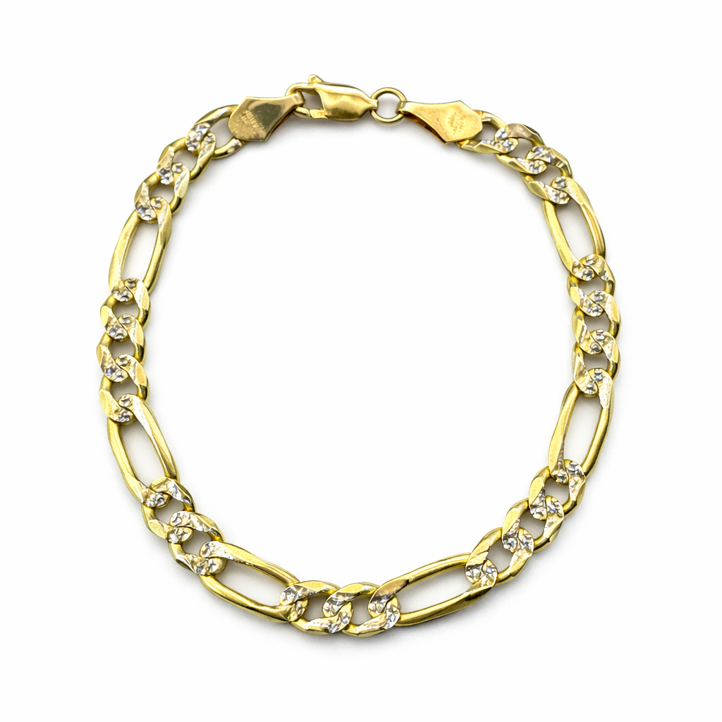 Pulsera Cartier en baño de rodio con diseño elegante, hecha en oro de 14 quilates, de la joyería ROMA.