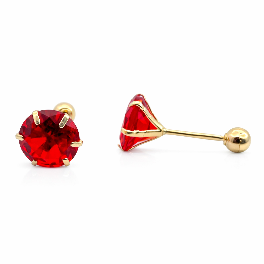 Cadena recta de oro de 6mm en oro de 10 quilates, joyería ROMA, mostrando el brillo y acabado del collar en oro amarillo