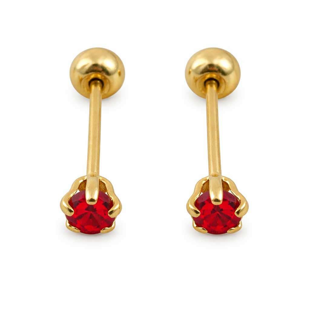 Cadena de oro 10K Recto Color 2mm de Joyería ROMA, vista frontal del diseño brillante y delgado en color dorado.