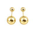 Broquel de bola en oro 10K de Joyería ROMA, diseño elegante y brillante en acabado dorado.