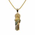 San Judas Tadeo con Zirconias 14K