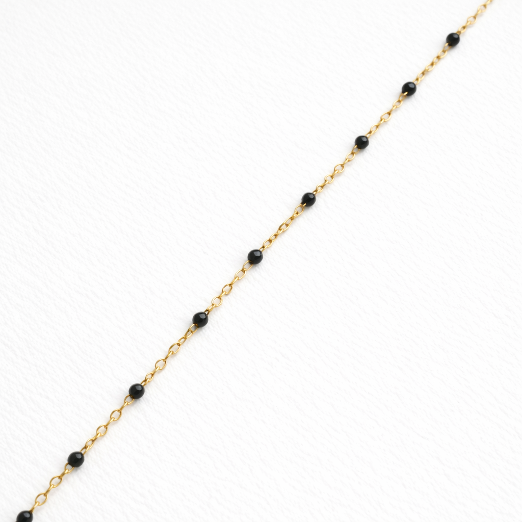 Pulsera de bolitas pequeñas en oro 10K de Joyería ROMA, diseño delicado y elegante en color dorado.