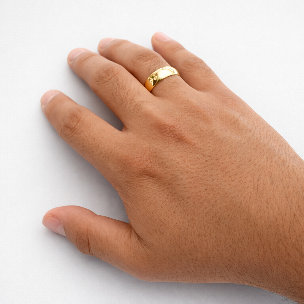 Argolla Clásica Lustre 5mm 10K