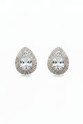 Broqueles Bisel Gota Plata .925