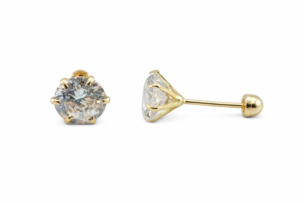 Cadena recta de 6mm en oro de 10 quilates de Joyería ROMA, con acabado brillante y eslabones lisos.