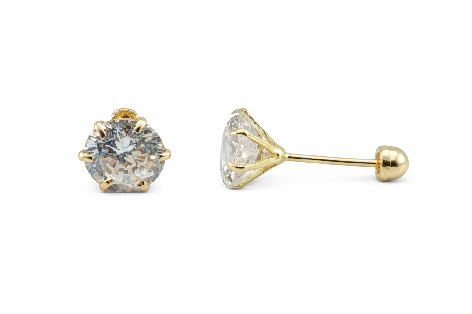 Cadena recta de 6mm en oro de 10 quilates de Joyería ROMA, con acabado brillante y eslabones lisos.