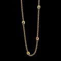 Gargantilla con balines facetados de Joyería ROMA, diseño elegante en plata con detalles brillantes y facetados.