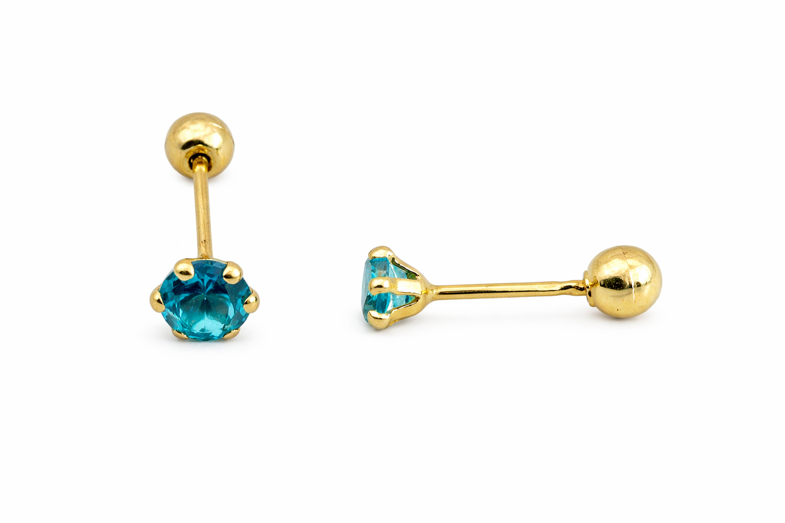 Cadena recta de color oro de 3mm en oro 10K de Joyería ROMA, con acabado brillante y diseño clásico.