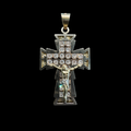 Cruz con Cristo Zirconias Oro 10K
