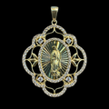 Virgen Radiante con Zirconias 10K