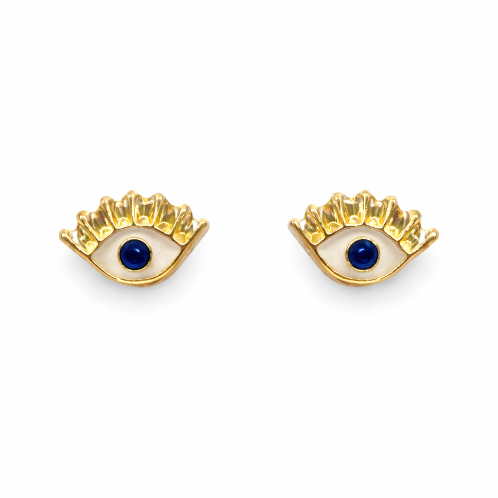 Broquel protector de ojo en oro 10K de Joyería ROMA, con detalles elegantes y acabado brillante.