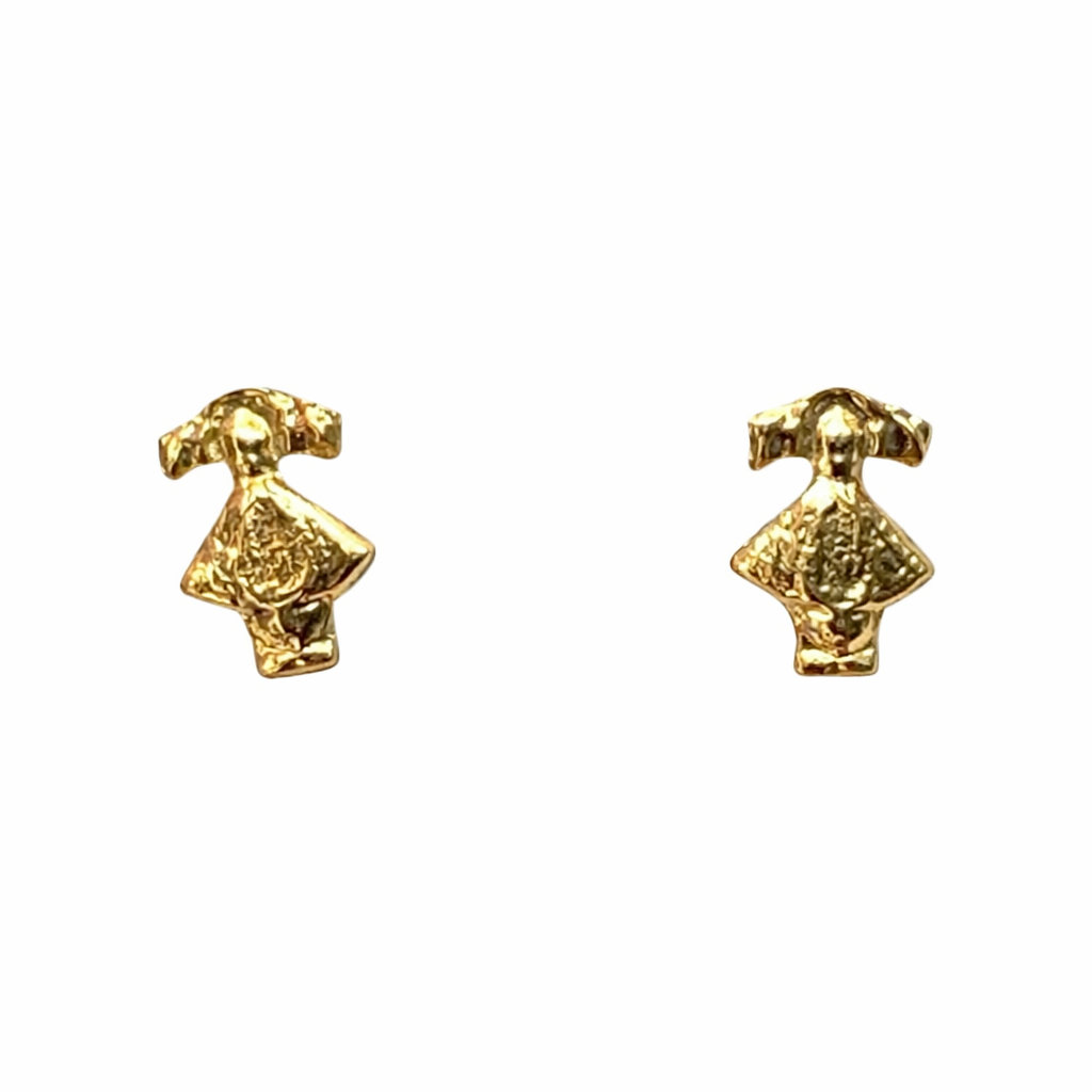 Broquel Virgen de San Juan en oro 10K, pieza de joyería con imagen religiosa, de la marca Joyería ROMA