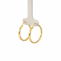Cadena facetada de 2.5 cm en oro 10K de Joyería ROMA, con acabado brillante y diseño delicado.