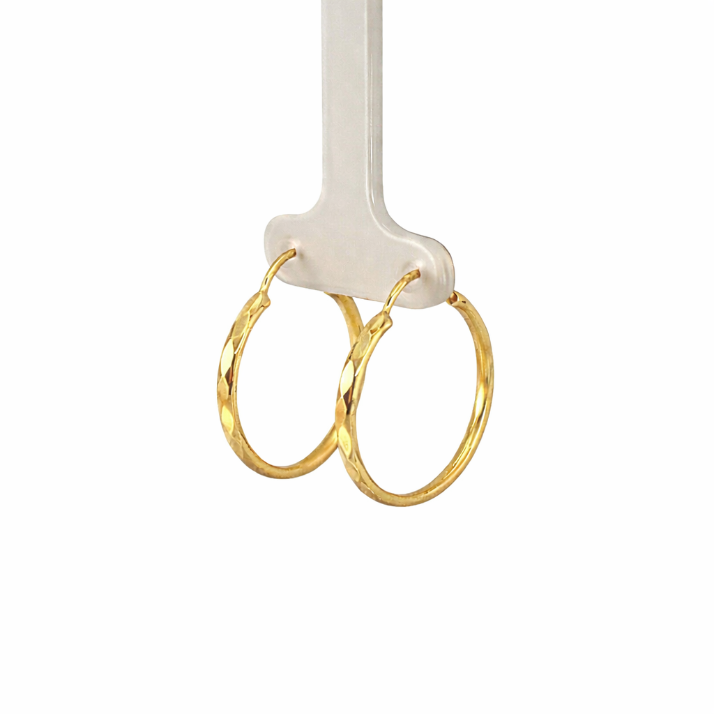Cadena facetada de 2.5 cm en oro 10K de Joyería ROMA, con acabado brillante y diseño delicado.