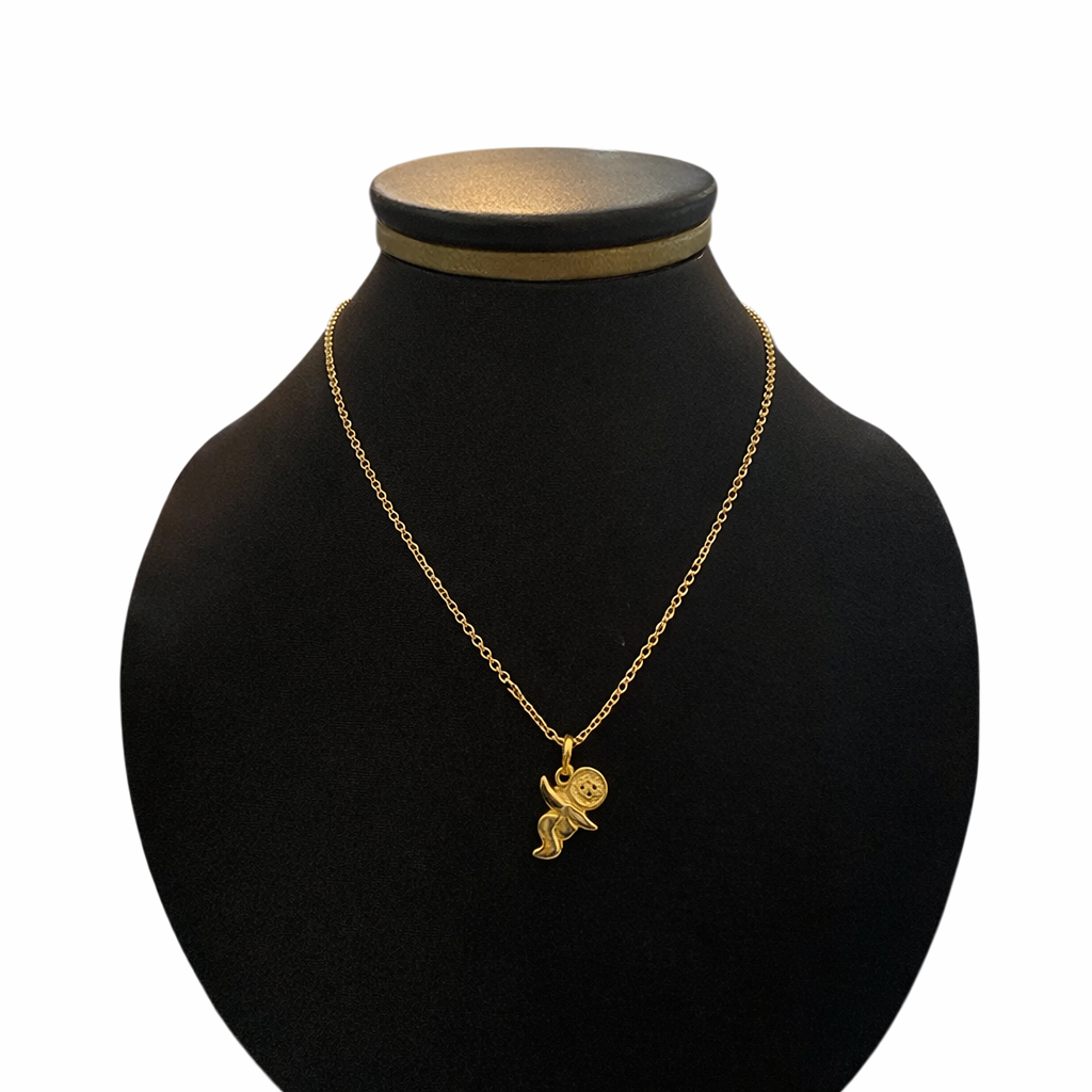 Gargantilla para niño en oro 10K de Joyería ROMA, con diseño delicado y detalles elegantes.