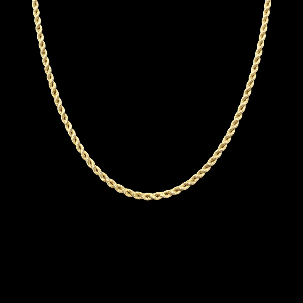 Cadena Torzal Sólida 2mm 10K