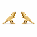 Broquel de dinosaurio en oro de 10K de Joyería ROMA, con diseño detallado y acabado brillante.