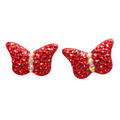Broquel de oro 10K con mariposa y zirconias, diseño elegante y brillante, joyería fina de Joyería ROMA