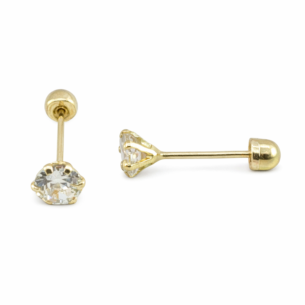 Anillo recto de 4mm en oro 10K de Joyería ROMA, muestra la banda lisa y brillante en un fondo neutro.