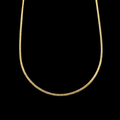 Cadena Cubana Delgada 1 mm 10K