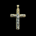 Cruz con Cristo Bicolor 10K