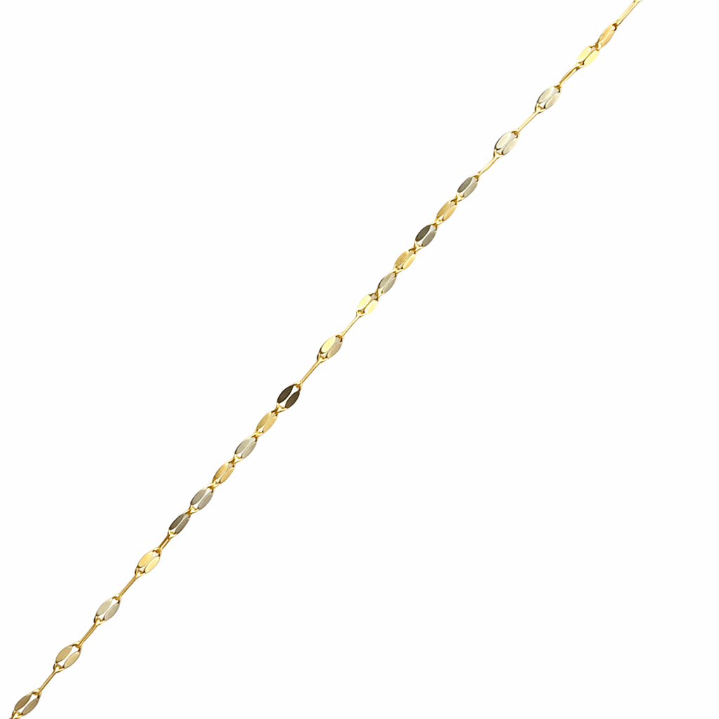 Pulsera de oro 10K con grano de café, joyería Roma, accesorios elegantes y delicados para mujer