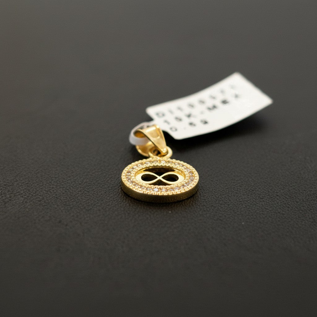 Dije Mini Infinito con Zirconias – Oro 10K