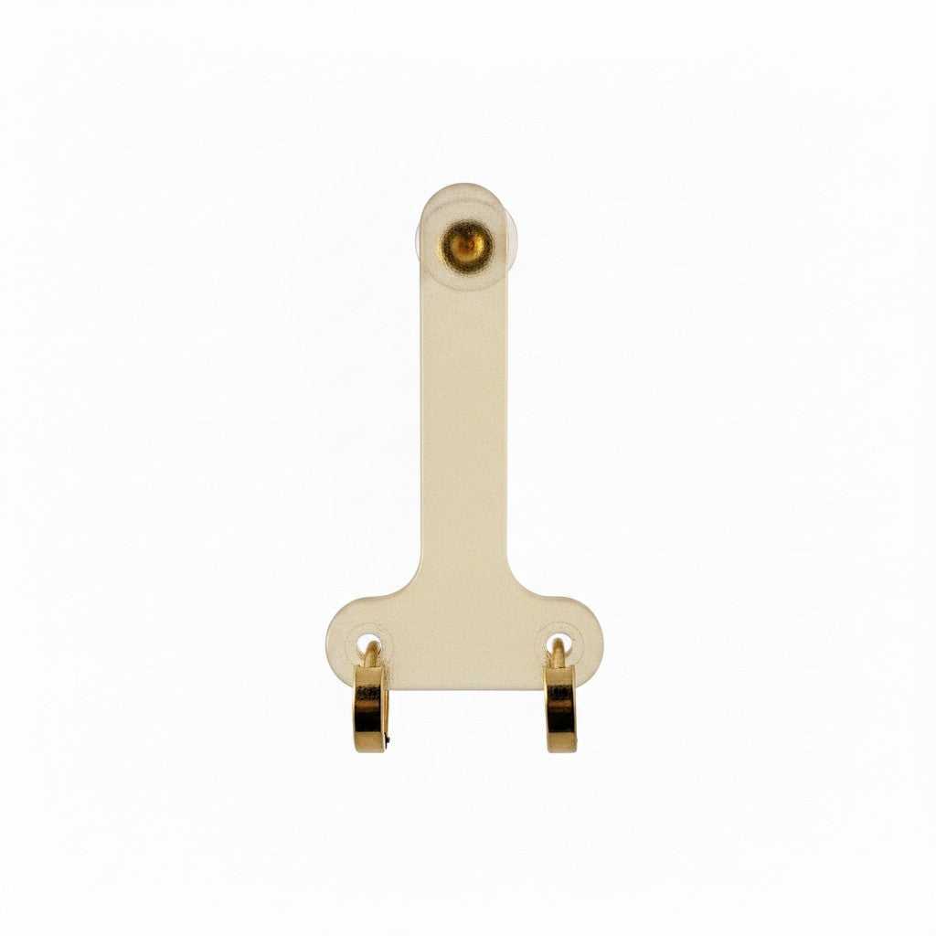 Aretes Huggie Lisos — Oro 10K