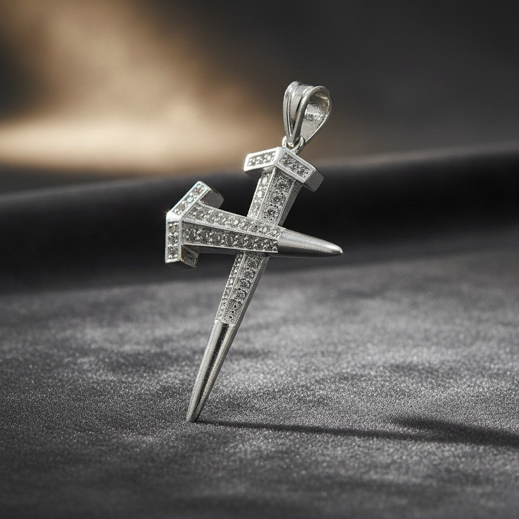 Cruz Clavo de Plata .925