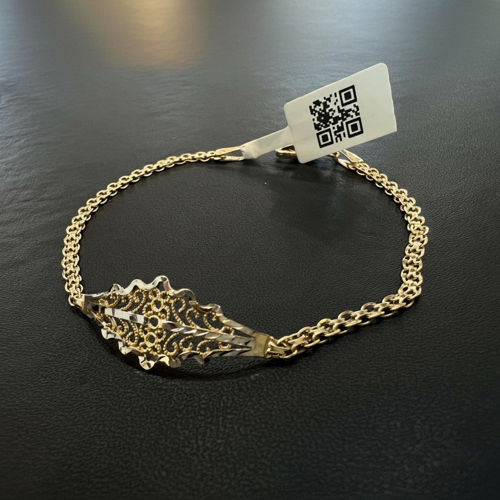 Esclava Elegante de Oro 10K