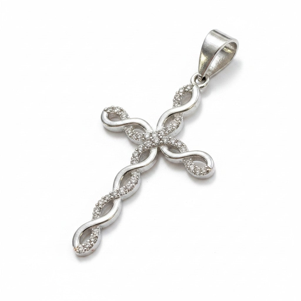 Cruz Infinito de Plata .925