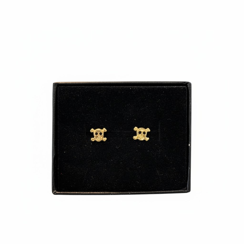 Broquel Calavera Huesitos Oro 10K
