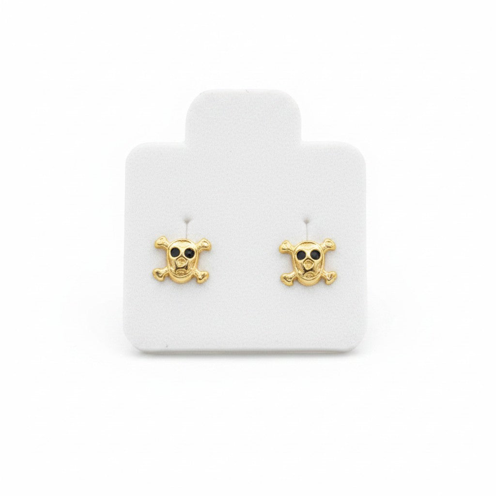 Broquel Calavera Huesitos Oro 10K