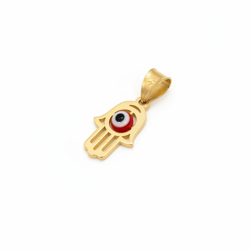 Dije Mano de Fátima con Ojo Turco – Oro 10K