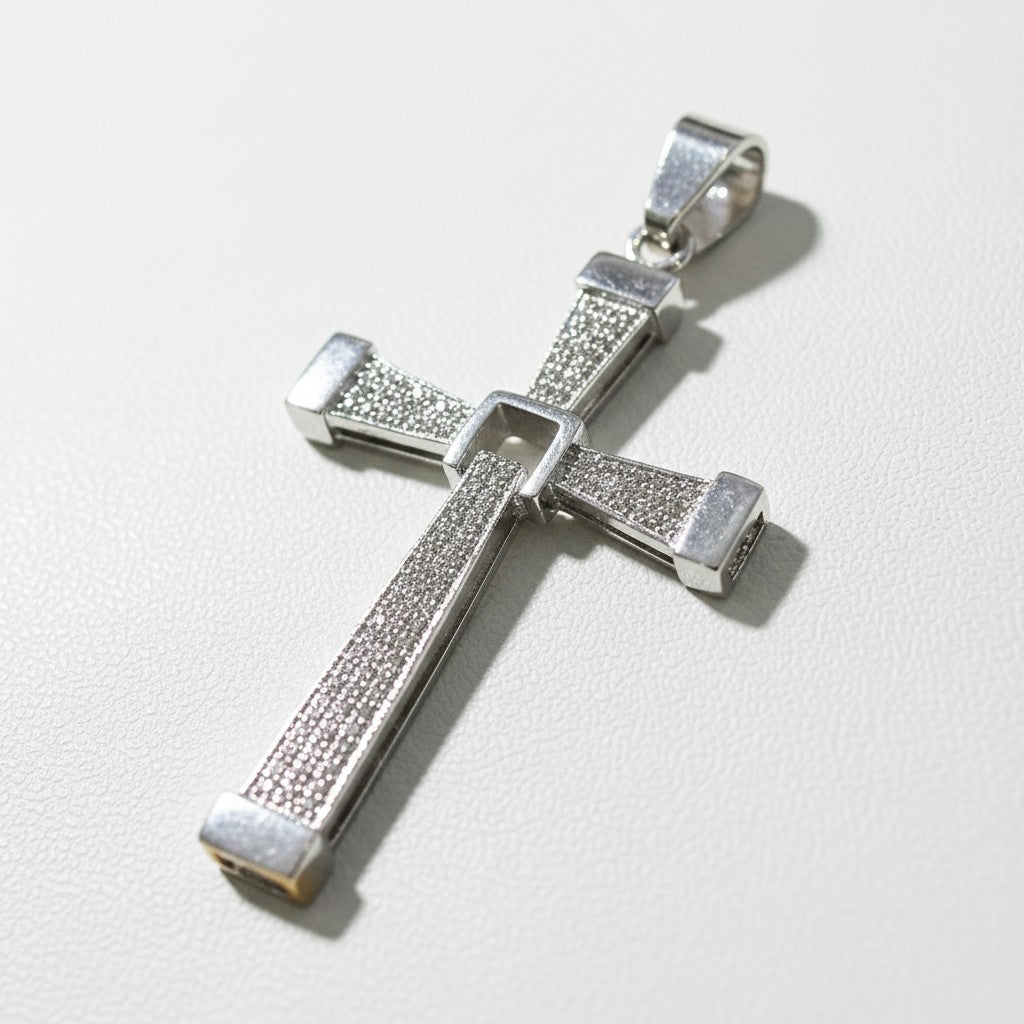 Cristo Tipo Toretto de Plata .925