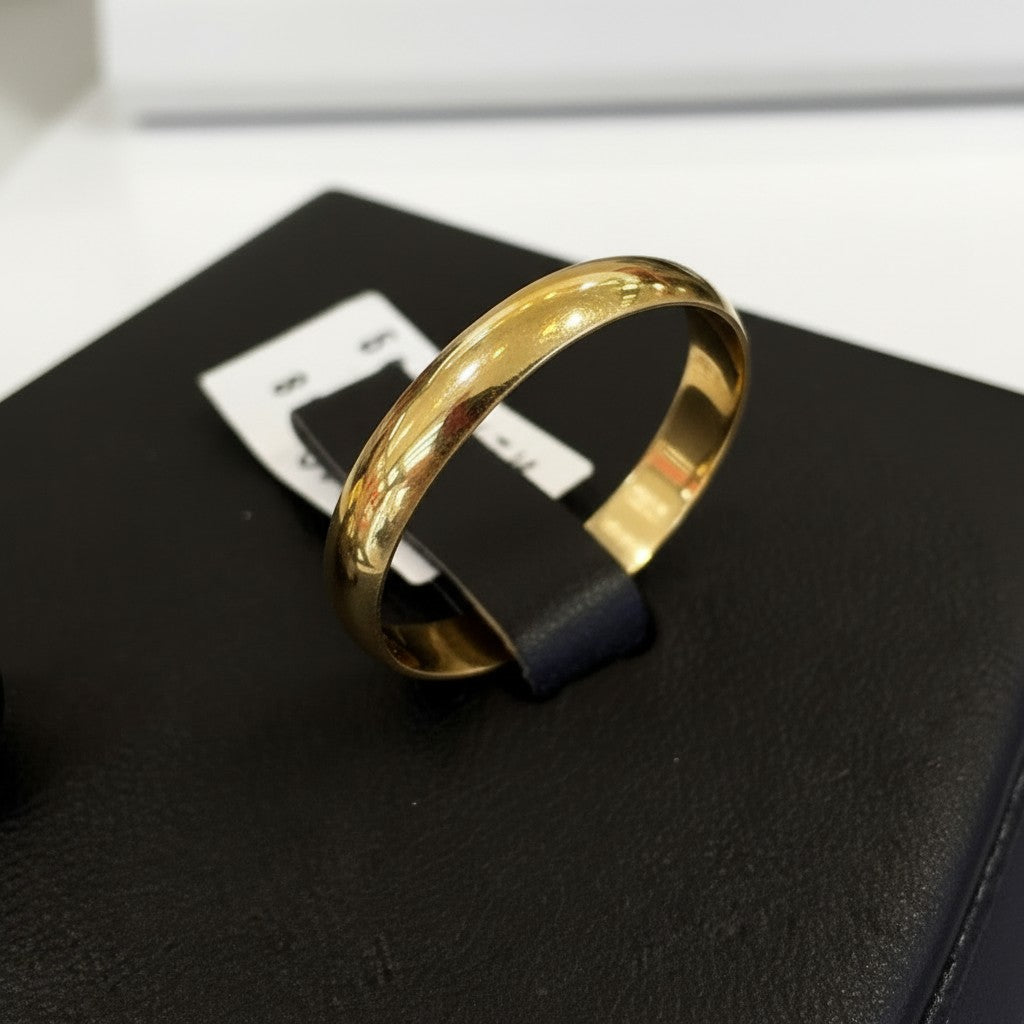 Argolla Lisa 4mm de Oro 10K