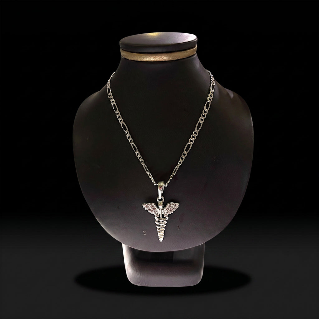 Dije Caduceo Médico en Plata .925