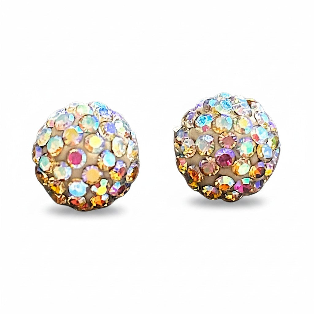 Broquel de pasta multicolor en plata .925 con acabado brillante, diseñado por Joyería ROMA.