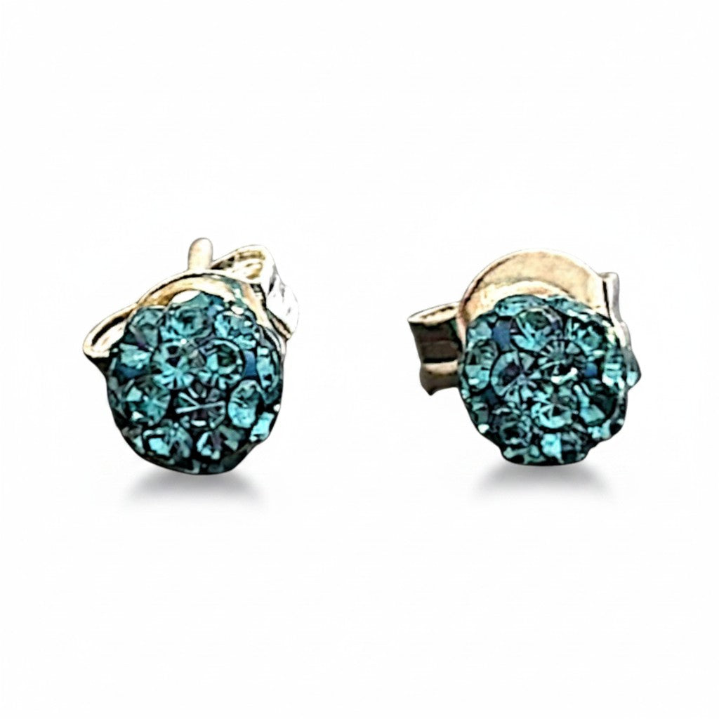 Broquel de pasta multicolor en plata .925 de Joyería ROMA, con acabado brillante y diseño colorido en plateado.