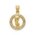 Dije Virgen de Guadalupe con Zirconias – Oro 10K