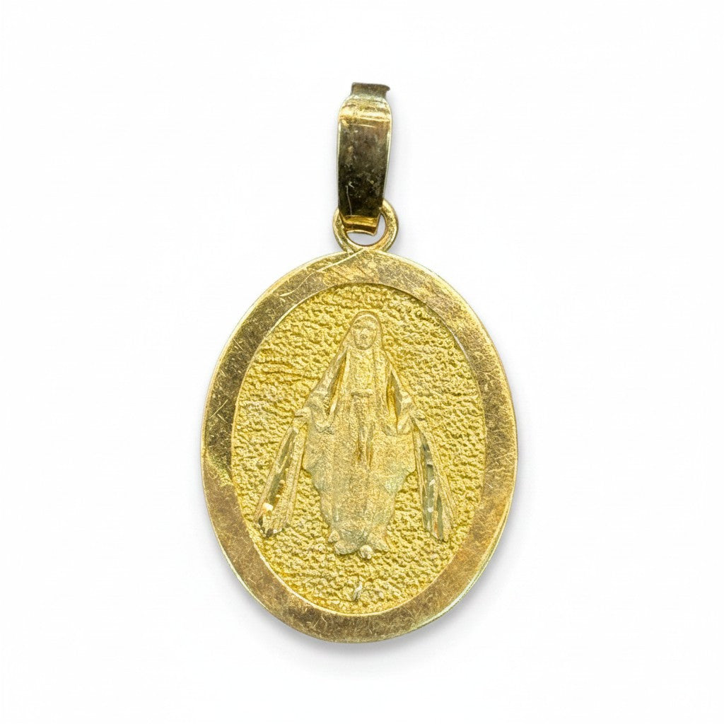 Medalla Virgen Milagrosa Ovalada – Oro 10K