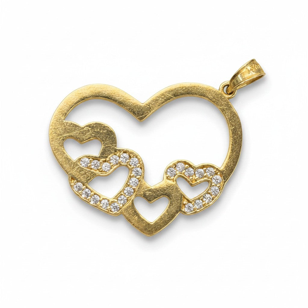 Dije Corazón Mamá – Oro 10K