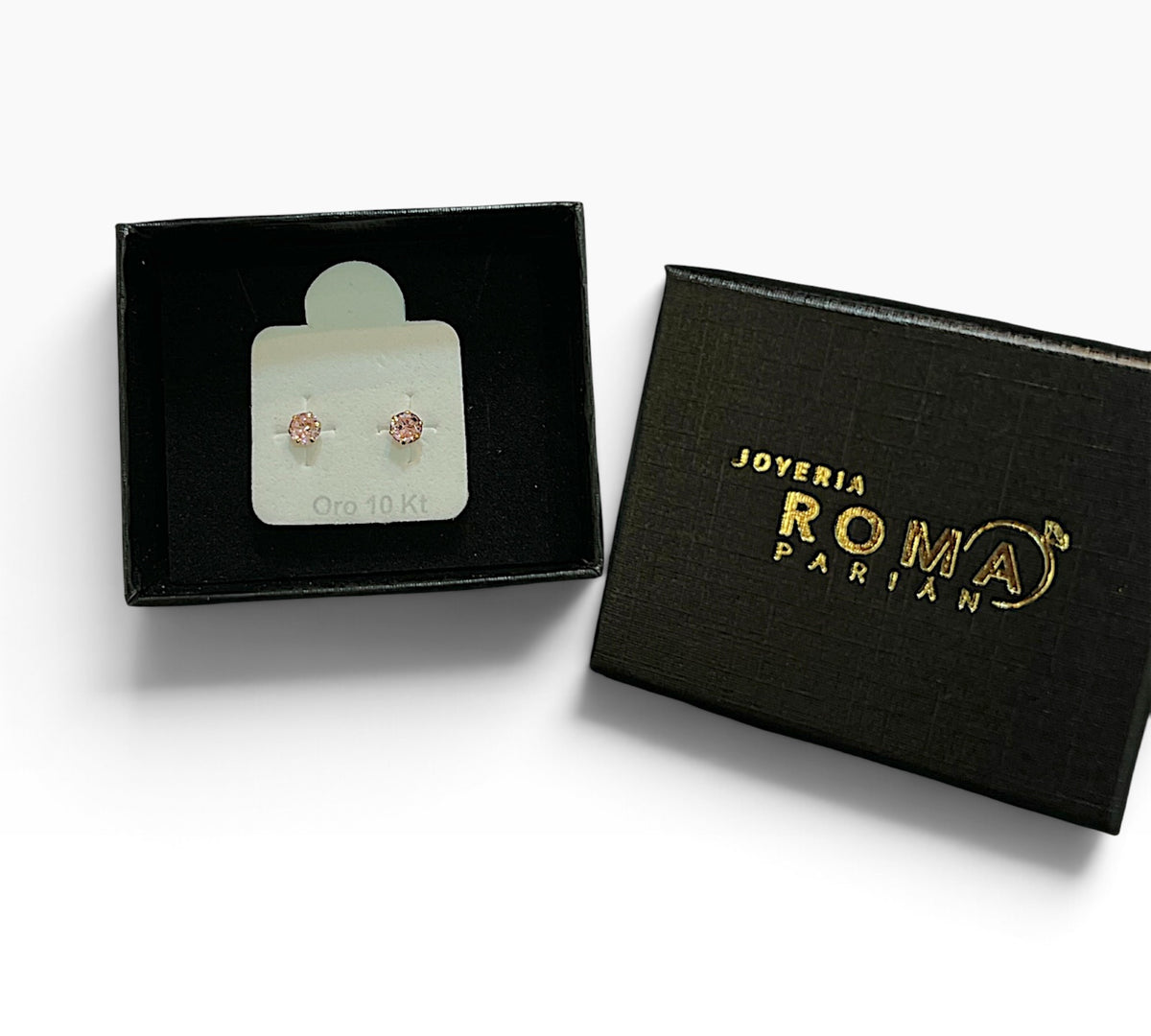 Cadena de oro 10K color recto de 4mm de Joyería ROMA, mostrando su acabado brillante y diseño elegante.