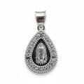 Medalla de Bautizo Virgen de Guadalupe Gota – Plata .925