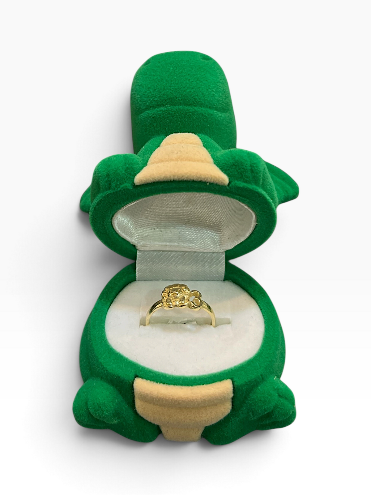Estuche de Dragon Verde para Anillo