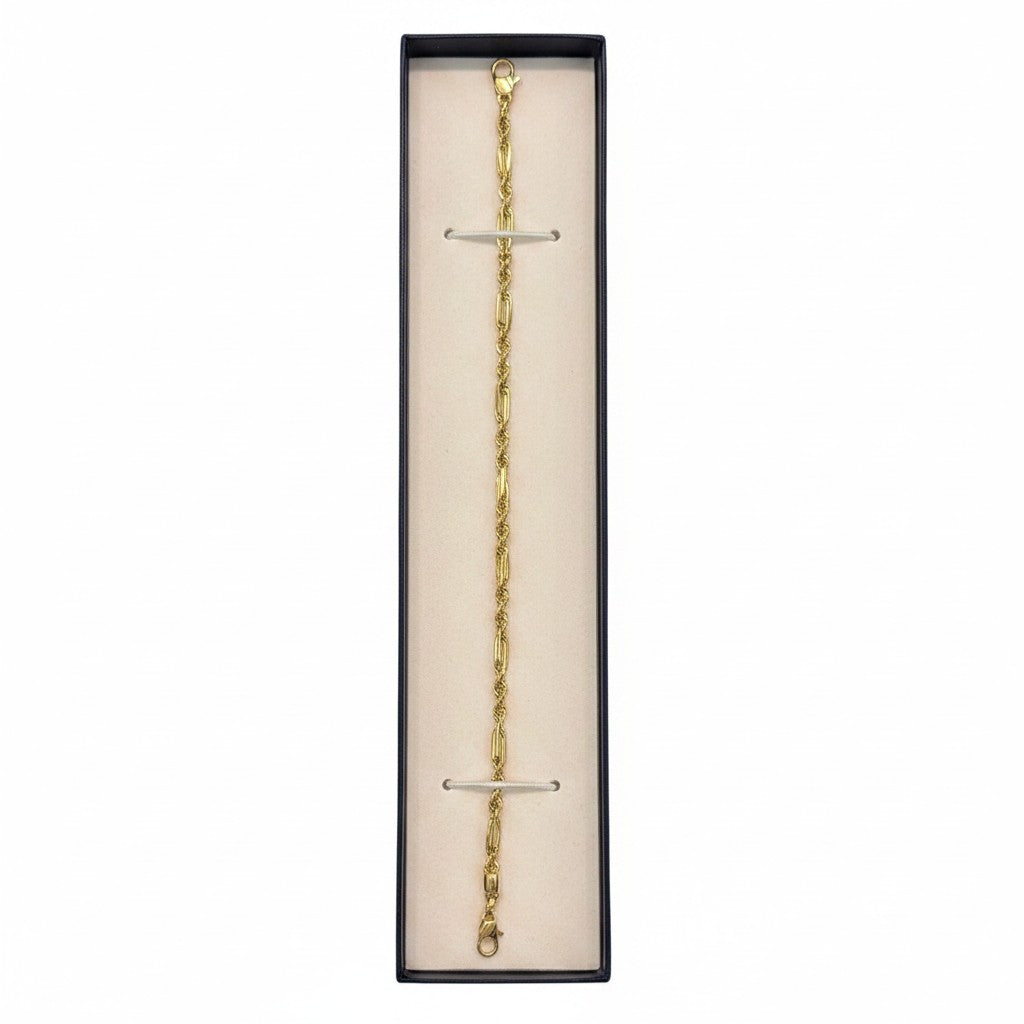 Pulso Figaro 3.3mm de Oro 10K Italiano